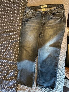 Earl Jeans Dark Indigo Blue Straight Leg Jeans